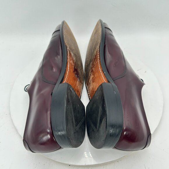 Allen Edmonds Park Avenue Men Size 9.5D Dark Brown Leather Cap Toe Oxford Shoes - Picture 6 of 12